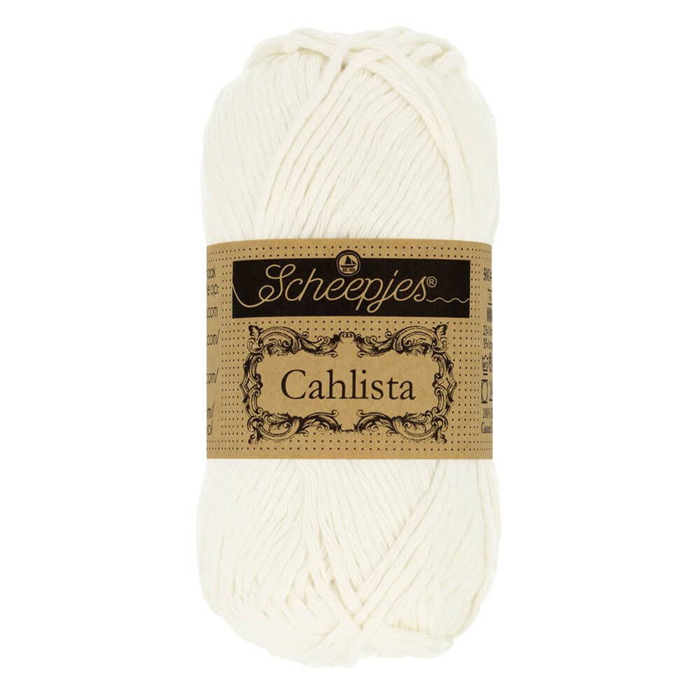 Scheepjes - Scheepjes Cahlista 105 Bridal White Yarn - 1x50g — image 1