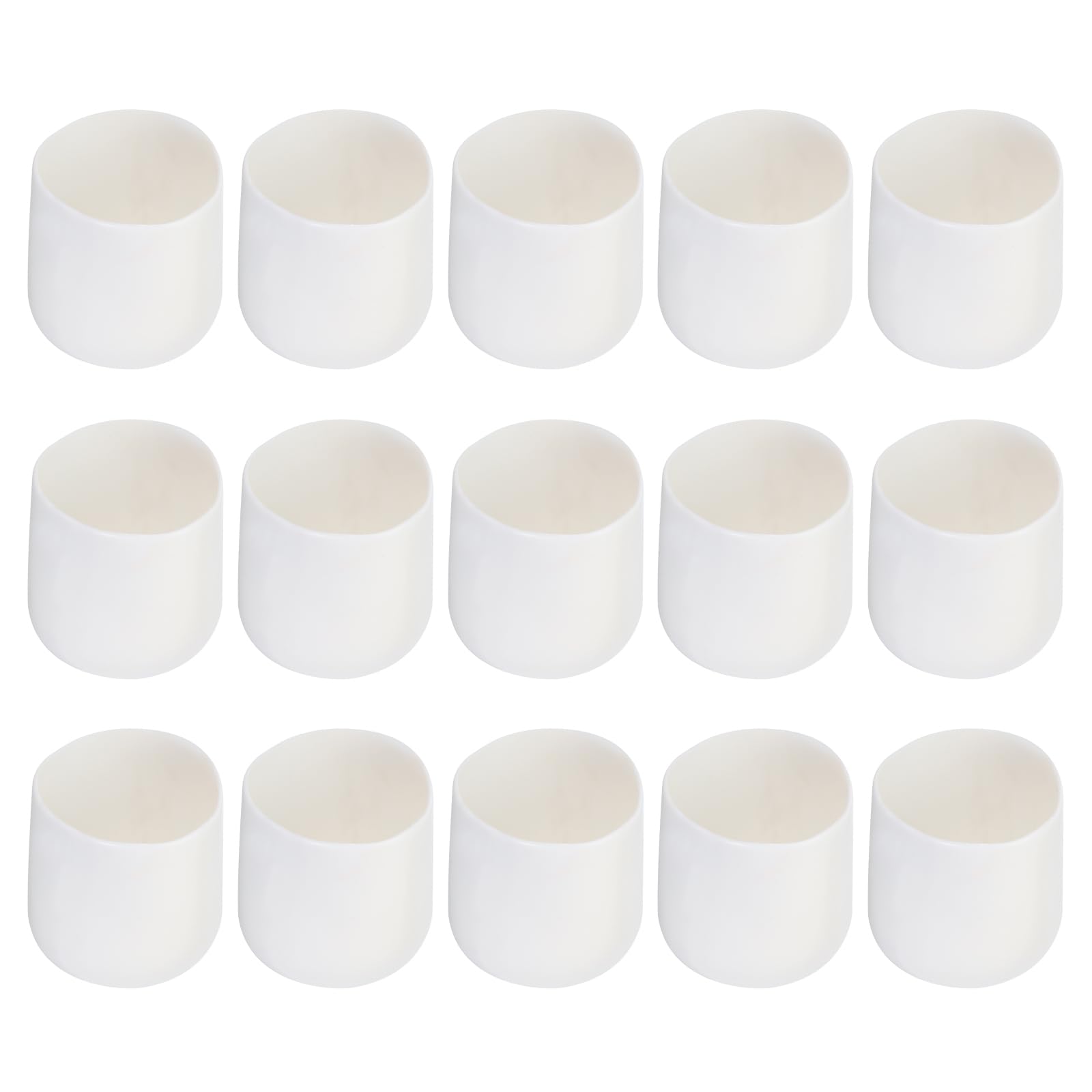 Rebower 20 Pack Screw Thread Protector Cover Rubber End Caps, [for Screw, Bolt, Rod End Cap] - 1 1/2 inch(38mm) inner dia/White — image 1