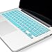Kuzy Metallic Keyboard Cover for MacBook Pro and MacBook Air, Aqua (KZYKbScMulti131517MtAq)
