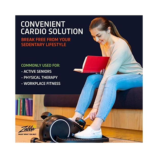 DeskCycle Ellipse Under Desk Elliptical Machine Compact Desk