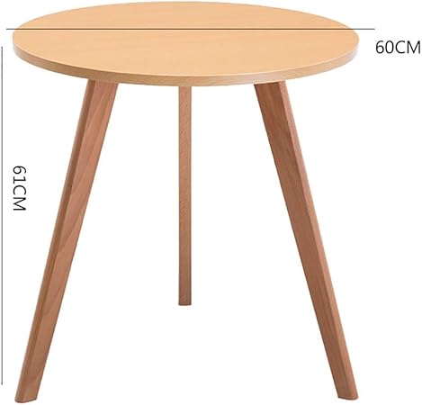 Small Coffee Table Nordic 60cm Diameter Coffee Table Round Living Room Tea Table Beech Solid Wood Side Table Mdf Small Round Table Color Wood Color Size 60cm 61cm Amazon Co Uk Kitchen
