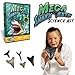 Discover with Dr. Cool Mega Shark Teeth Fossil Science Kit – Includes 5 Genuine fossilized Shark Teeth and a Large Replica Megalodon Tooth