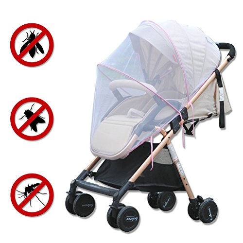 Baby Mosquito Net for Strollers,Cradles,Car Seats,Carriers, Full Cover Universal Insect Mesh Netting Shield Canopy Fits Most Cribs,Bassinets,Playpens by Shellvcase - Thumbnail 3