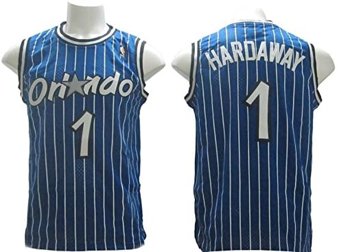 Men's Adult Penny Hardaway #1 Basketball Road Jersey Blue Size XL