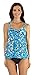 Mazu Draped Bandeau Tankini with Mid Waist Brief with Power Mesh Panel (8-16)