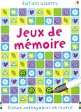 jeux de mémoire : Fiches nettoyables et feutres by