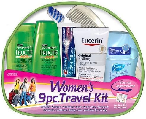 Convenience Kits Women's Garnier Fructis Deluxe 9-Piece Travel Kit by Convenience Kits