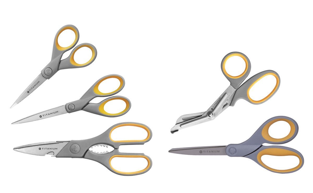 Westcott Titanium Super Softgrip Scissor Set (Pack of 5) — image 1