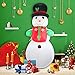 Fanshunlite Christmas Inflatable 8 FT Snowman with Hat Lighted Blow-Up Yard Party Decoration for Xmas Inflatable Outdoor Indoor Home Garden Family Prop Yard