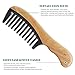 Wide Tooth Detangling Comb - pureGLO Anti-Static Horn Combs - Handmade Natural Wooden Comb for Thick Hair – Reduce Hair Breakage and Split Ends, for Men Women and Kids …