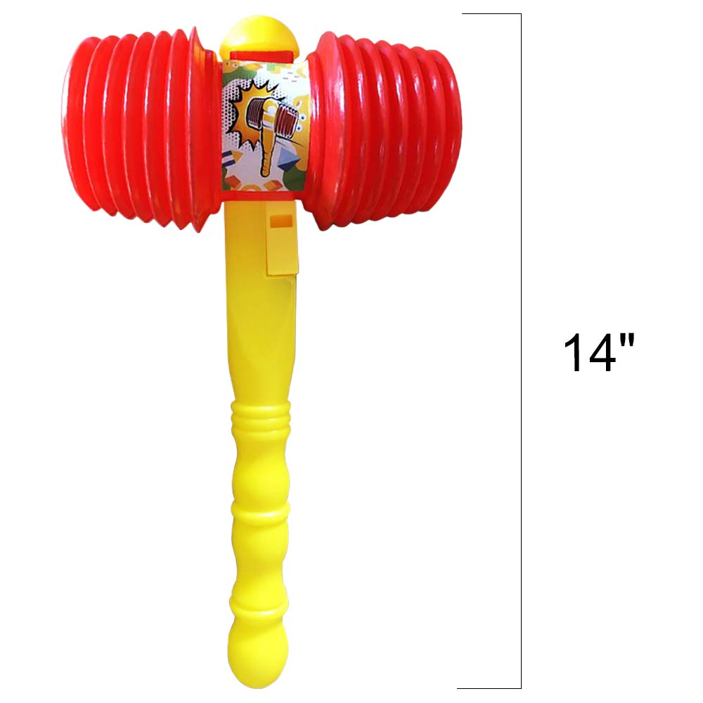 ArtCreativity Giant Christmas Squeaky Hammer for Kids – Jumbo 14 Inch Squeaking Toy, Perfect for Clown, Carnival & Circus Party Favors – Fun Gift for Boys & Girls Ages 3+