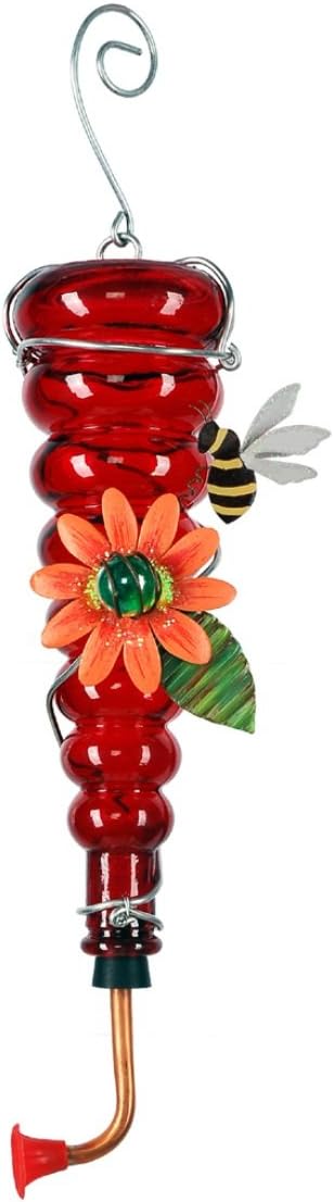 Sunset Vista Designs Enchanted Garden Collection Bee Hummingbird Feeder