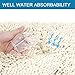 H.VERSAILTEX Cream Bath Mat Soft Shaggy Bathroom Rugs Rugs Luxury Microfiber Washable Bath Rug for Floor Bathroom Bedroom Living Room, 20 x 32 inches