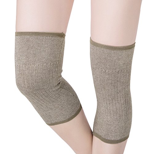 calentador de rodilla térmico para invierno, protector para piernas, mejora de la circulación, alivio del dolor articular, artritis de rodilla, lana tejida para hombres, mujeres, deportes al aire libre, correr, bailar, gimnasio, yoga, fitness, 1 par