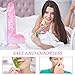 Glowing Realistic Dildo Personal Massager - 7.68 inch Silicone Sex Toy Stick with Fluorescence in The Dark -Best Gift Idea