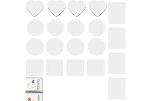 Ptenzor 20Pcs Sublimation Magnet Blanks Set – Personalized DIY Refrigerator Magnets for DIY Projects, Ideal for Kitchen, Micr