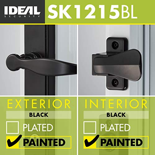 Ideal Security Inc. SK1215BL ML Lever Set With Keyed Deadbolt Black - Thumbnail 4