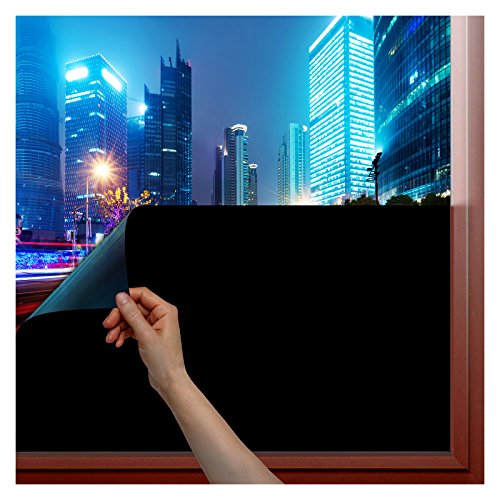 BDF 1BKOT Window Film Blackout Non Adhesive Static Cling - 36in X 100ft - Thumbnail 6