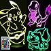 Pikachu Toys Night Light - 3D Illusion Lamp Three Patterns and 16 Color Change Decor Lamp with Remote Control, Christmas Gifts for Kids, Boys, Girls