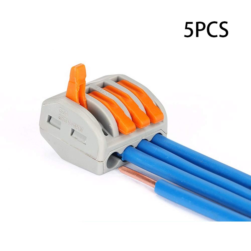 Connettori Elettrici CTRICALVER SPL-1 | 26 Pezzi | Morsettiera A Barra Di Pressione | Blu | Per Cablaggi Rapidie Sicuri - Foto 7