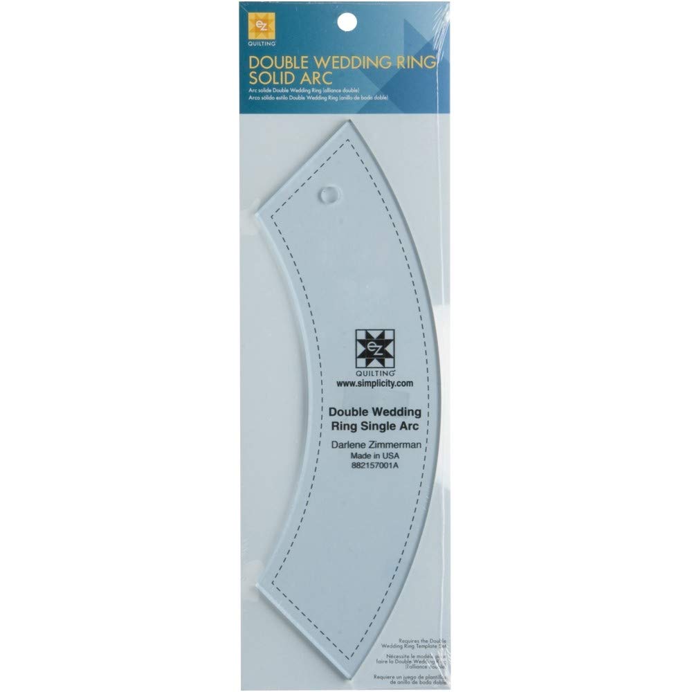 EZ Quilting Double Wedding Ring Single Arc Acrylic Template