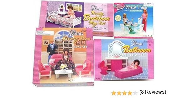 barbie doll bathroom and bedroom