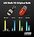 LUYED 2 X 900 Lumens Super Bright 3014 78-EX Chipsets 7440 7441 7443 7444 992 Led Bulb Used For Turn Signal,Corner Lights,Blinker Lights,Amber