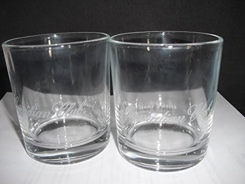 SET OF TWO CANADIAN CLUB CLASSIC AGED 12 YEARS WHISKEY GLASS