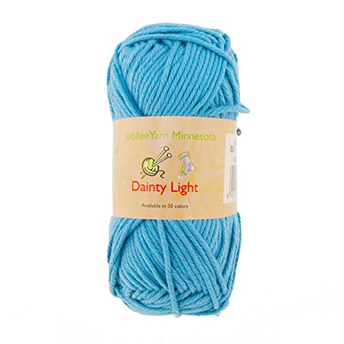 JubileeYarn Medium Gauge Worsted Weight Yarn - Dainty Light - 4 Skeins - 100% Cotton - Little Boy Blush - Color 004 - BambooMN