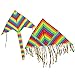 BeMax Twins Rainbow Delta Kites flyer Easy to Assemble Launch and Fly Kite - 1600