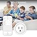 Mini Smart Plug Compatible with Alexa Google Home IFTTT ETL Listed Wifi Outlet Pack 4