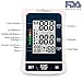 Blood Pressure Monitor, Upper Arm Cuff, Clinical Accuracy, 2 User Mode, 120 Memories, FDA Approved, 8.6 to 14.2 Inches