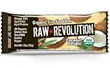 Raw Rev Organic Vegan, Gluten-Free Fruit, Nut, Seed Bars - Coconut Delight 1.8 ounce (Pack of 12)