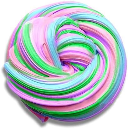 ABIsedrin Fluffy Slime, DIY Rainbow Mud Fluffy Clay Dough Stress Relief Toy, Non-Sticky Fluffy Slime Floam for Kids and Adults 7 Ounce(Multicolored)