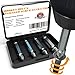 MOOCOM Extractor HSS Broken Bolt and Damaged Screw Extractor 4 Piece Kit Comes with Case. Removes All Kinds of Screws and Bolts. Speed Out Style Dual Tip Design Requires No Drill Bits