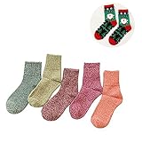 Women's Wool Knit Warm Winter Crew Socks Thick Casual Sock