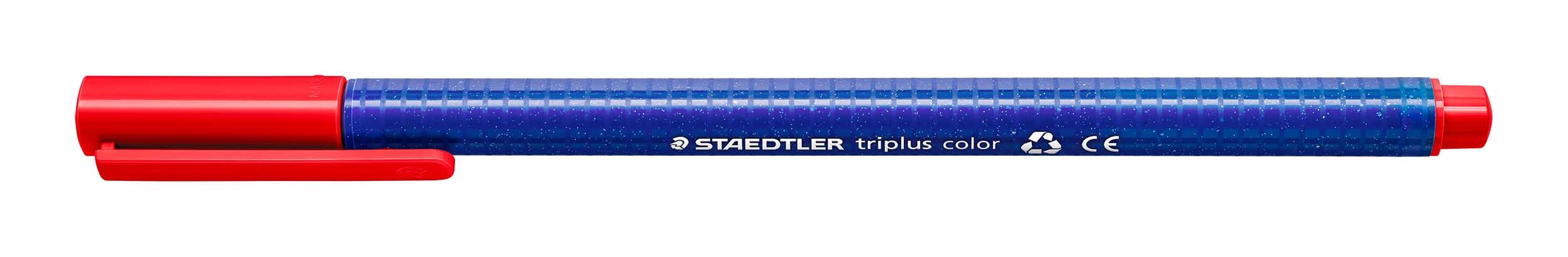 Staedtler 323 Triplus Colour Fibre-Tip Pens, 1.0 mm, Red, Pack of 10