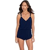 MagicSuit Women's Swimwear Star Studded Gabby Romper Racerback Soft Cup One Piece Swimsuit