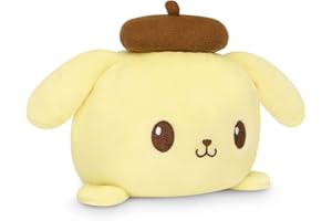 TeeTurtle - The Officially Licensed Original Sanrio Plushie - Pompompurin - Cute Sensory Fidget Stuffed Animals That Show Your Mood