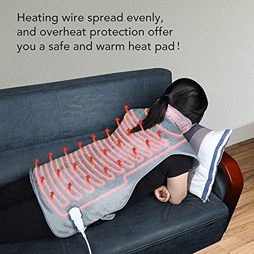 Large Heating Pad for Neck and Shoulders, Electric Heating Pads for