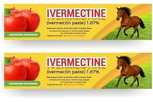 GENERIC Horse Paste Gel 1.87% – Apple Flavored Oral Syringes – 6.08g Each (2-Pack) – Adjustable Weight Markings – for Equine Use