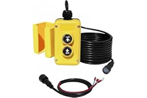 3 Wire Dump Trailer Remote Control Switch for 12V DC Single Acting Hydraulic Pump Power Supply Unit Dump Trailer Fit for Lift