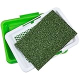 Dog Training Indoor Potty Trainer (Includes 2) Synthetic Grass Pee Pads for Pet Cat Puppy Outdoor Restroom Patch