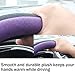 SEG Direct Steering Wheel Cover for Car, Standard Size 14.5-15 inch, Auto Interior Accessories, Plush Warm Velvet, Summer Winter, Purple