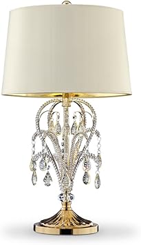 crystal gold lamp