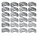 Willtoo 24 Styles Eyebrow Shaping Stencils Grooming Kit Makeup Shaper Set Template Tool