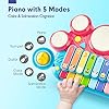 CubicFun-5-in-1-Baby-Musical-Instruments-Toddler-Toys-for-1-Year-Old-Girls-Multi-Function-Piano-Drum-Set-Early-Development-Activity-Toys-Baby-Toys-for-12-Months-2-3-4-5-6-Year-Old-Girls-Boys-Gifts 5 in 1 Baby Musical Instruments Toddler Toys for 1 Year Old Girls, Multi-Function Piano Drum Set Early Development…