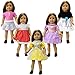 ZITA ELEMENT 5 Pcs of Fashion Party Dress for American 18 Inch Girl Doll Clothes Outfits
