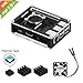 iUniker Raspberry Pi 4b Case, Raspberry Pi 4 Case with Fan Raspberry Pi Heatsink Raspberry Pi Fan Raspberry Pi Case for Raspberry 4 Model B/Pi 4b (Clear-C)