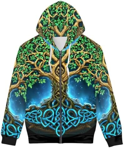 Amazon.com: GLUDEAR Men's Plus Size Vikings Tattoo Norse Mythology